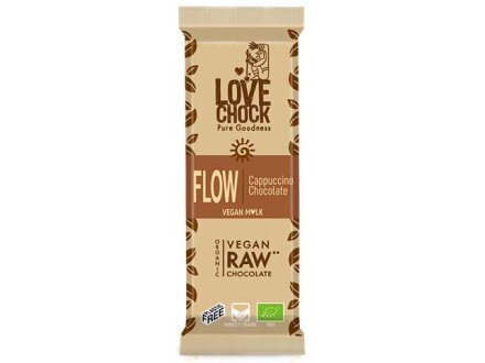 LOVECHOK | FLOW Cappuccino Schokolade |  8x35g | BIO Rohkostschokolade - NEW