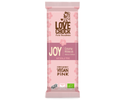 LOVECHOK | JOY Creamy Hibiscus |  8x35g | BIO Rohkostschokolade MHD 05.08.2023